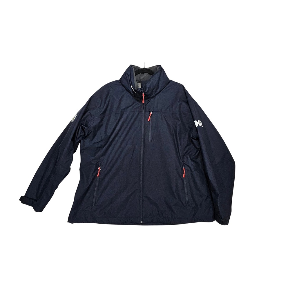 Helly Hansen Jacket Mens 4XL Raincoat Windbreaker Tech Waterproof Navy Hooded